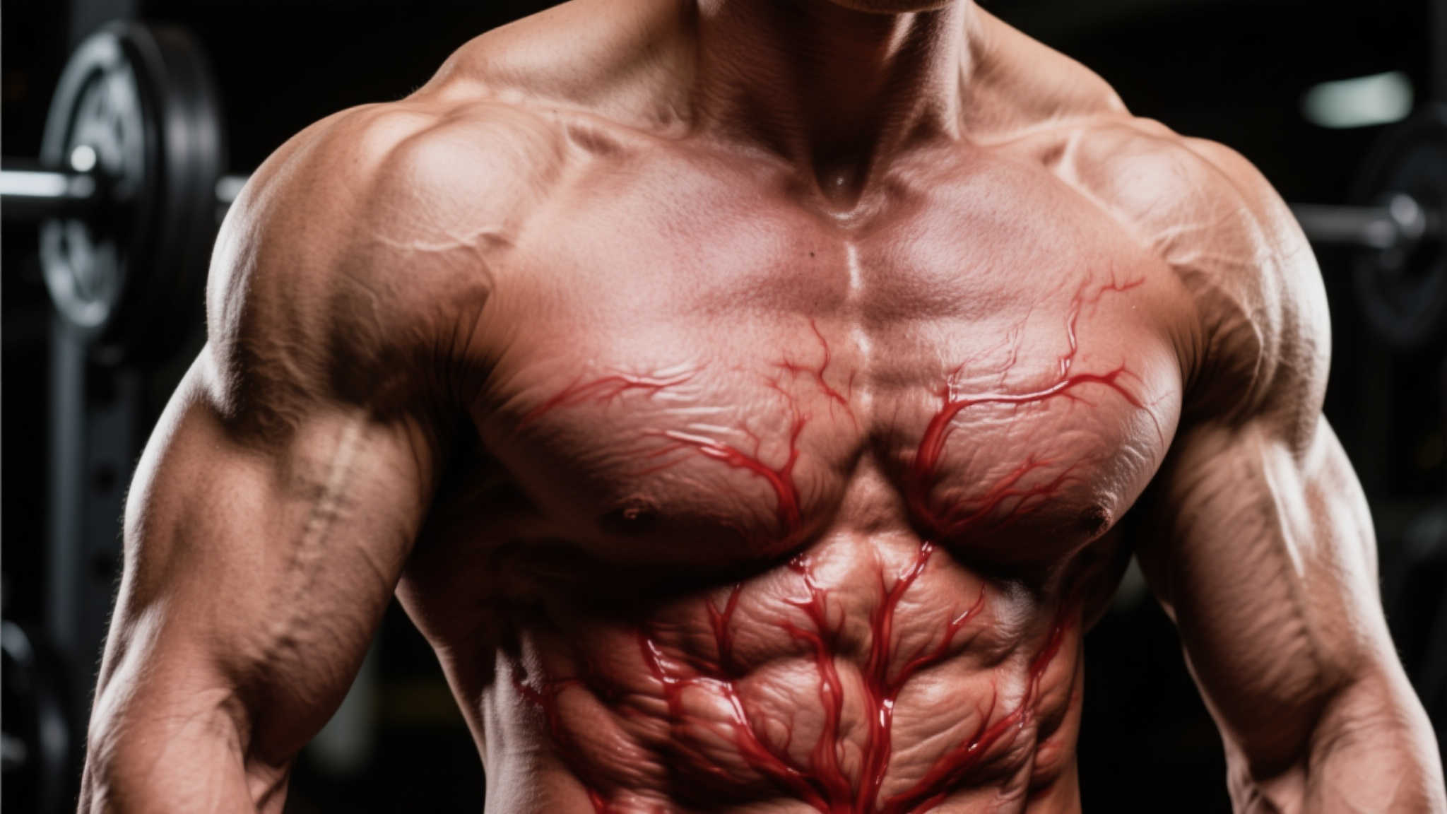 4小时健身，肌肉显著增长